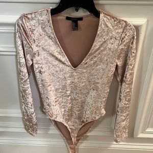 Velvet Bodysuit, Like New